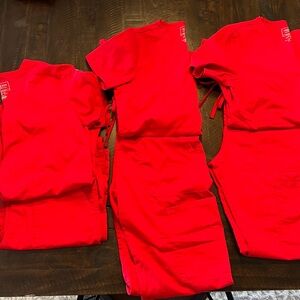 Cherokee Scrubs Red